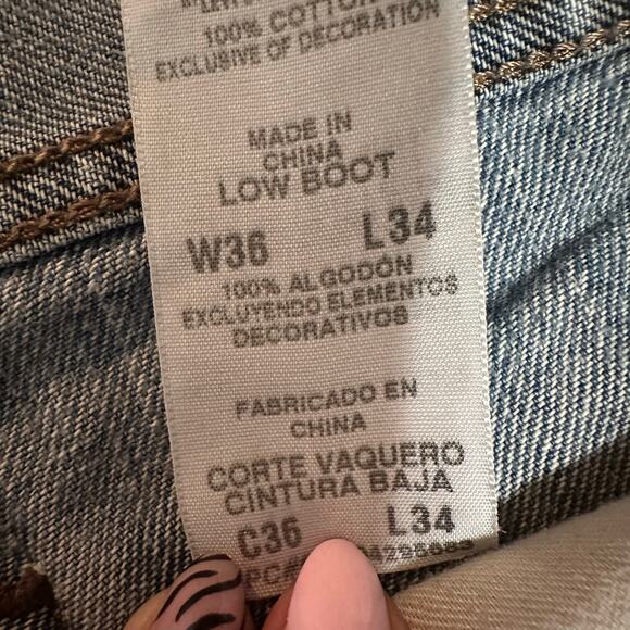 AUTHENTICS SIGNATURE BY LEVI'S Men's Low Boot Jean Size 36X34 - Picture 4 of 10